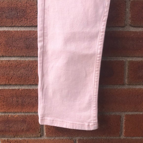 Marks & Spencer Light Dusted Pink Mid Rise Straight Leg Ankle Grazer Pants - Picture 9 of 14